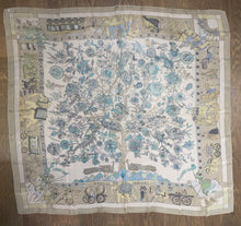 Load image into Gallery viewer, Hermes Silk Mousseline GM Shawl “Fantaisies indiennes” by Loïc Dubigeon 140.