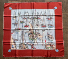 Load image into Gallery viewer, Hermes Silk Scarf «Mouillage» by Philippe Dauchez.
