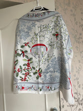 Load image into Gallery viewer, Limited Edition Hermes Silk Scarf “Neige d’Antan” Megeve by Cathy Latham.