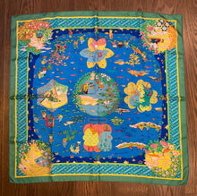 Load image into Gallery viewer, HERMES 100% SILK TWILL Scarf « Ballade de Heian » by Natsuno Hidaka.