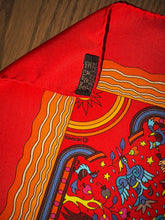 Load image into Gallery viewer, Limited Edition HERMES 100% SILK TWILL Scarf “Les Jardins D'Armenie” by Karen Petrossian for L’association Solidarite Protestante France-Armenia