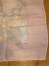 Load image into Gallery viewer, Hermes Silk Mousseline Scarf “Giverny” by Laurence Bourthoumieux.