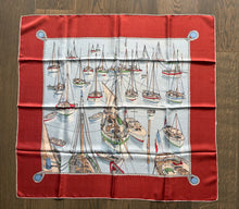 Load image into Gallery viewer, Hermes Silk Scarf «Mouillage» by Philippe Dauchez.