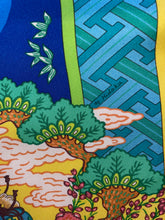 Load image into Gallery viewer, HERMES 100% SILK TWILL Scarf « Ballade de Heian » by Natsuno Hidaka.