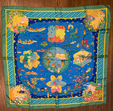 Load image into Gallery viewer, HERMES 100% SILK TWILL Scarf « Ballade de Heian » by Natsuno Hidaka.