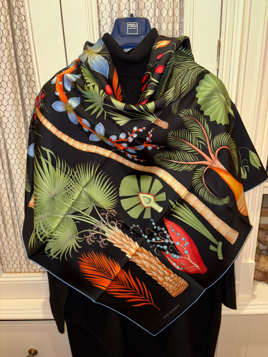 Hermes Silk Scarf “Index Palmarum” by Katie Scott. – Hermes