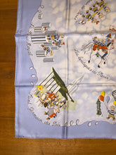 Load image into Gallery viewer, Hermes Silk Twill Scarf “Les Triples” by Nicole Lambert.