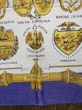 Load image into Gallery viewer, Hermes Silk Scarf «Arms of United States» by Hugo Grygkar.