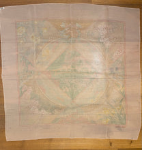 Load image into Gallery viewer, Hermes Silk Mousseline Scarf “Giverny” by Laurence Bourthoumieux.