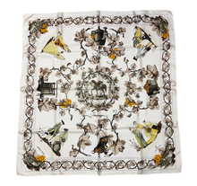 Load image into Gallery viewer, Limited edition Hermes Silk Scarf “Vendanges II” by Caty Latham.
