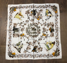 Load image into Gallery viewer, Limited edition Hermes Silk Scarf “Vendanges II” by Caty Latham.
