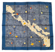 Load image into Gallery viewer, Hermes Silk Scarf “La Voie Lactee” (Milky Way) by Wladimir Kaminsky.