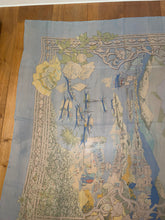 Load image into Gallery viewer, Hermes Silk Mousseline GM Shawl “Le Fleuve Sacre” by Catherine Baschet 140.
