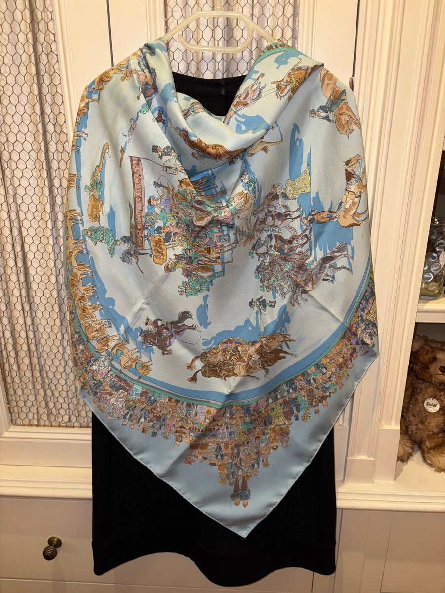 Hermes Silk Scarf “Cirque Molièr” by Philippe Dumas. – Hermes Emporium