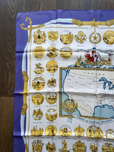 Load image into Gallery viewer, Hermes Silk Scarf «Arms of United States» by Hugo Grygkar.