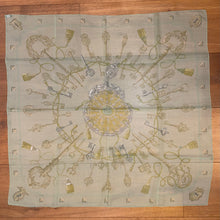 Load image into Gallery viewer, Hermes Silk Mousseline Scarf “Les Cles” by Caty Latham.