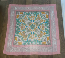 Load image into Gallery viewer, Hermes Silk Mousseline GM Shawl “Early America” by Françoise de la Perriere 140.