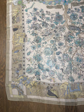 Load image into Gallery viewer, Hermes Silk Mousseline GM Shawl “Fantaisies indiennes” by Loïc Dubigeon 140.