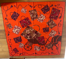 Load image into Gallery viewer, Hermes Cashmere and Silk GM Shawl “Kelly en Caleche” by CYRILLE DIATKINE 140