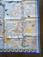 Load image into Gallery viewer, Limited edition Hermès Silk Scarf « Le Voyage De Pytheas » by Aline Honore