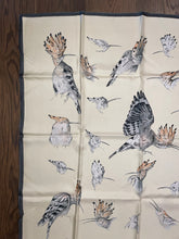 Load image into Gallery viewer, Hermes Silk Twill Scarf « Les Huppés » by Xavier de Poret.