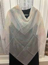 Load image into Gallery viewer, Hermes Silk Mousseline Scarf “Giverny” by Laurence Bourthoumieux.