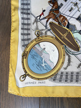 Load image into Gallery viewer, Hermes Silk Scarf «Le tour du monde en 80 jours» by Philippe Ledoux.