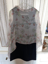 Load image into Gallery viewer, HERMES SILK Mousseline Stole “Vol Amoureux des Azures” by Laurence Bourthoumieux (Toutsy).