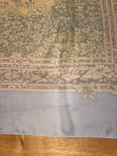 Load image into Gallery viewer, Hermes Silk Mousseline GM Shawl “Le Fleuve Sacre” by Catherine Baschet 140.