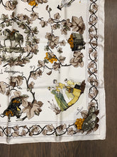 Load image into Gallery viewer, Limited edition Hermes Silk Scarf “Vendanges II” by Caty Latham.