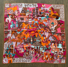 Load image into Gallery viewer, Hermes Silk Twill Scarf “Zabavushka" by Eugenia Miroshnichenko.