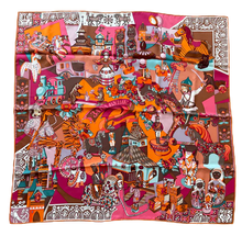 Load image into Gallery viewer, Hermes Silk Twill Scarf “Zabavushka" by Eugenia Miroshnichenko.