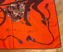 Load image into Gallery viewer, Hermes Cashmere and Silk GM Shawl “Kelly en Caleche” by CYRILLE DIATKINE 140