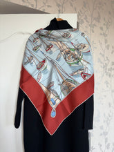 Load image into Gallery viewer, Hermes Silk Scarf «Mouillage» by Philippe Dauchez.