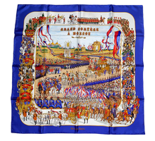 Load image into Gallery viewer, Hermes Silk Twill Scarf “Grande Cortege au Moscou” by Michel Duchene.