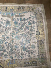 Load image into Gallery viewer, Hermes Silk Mousseline GM Shawl “Fantaisies indiennes” by Loïc Dubigeon 140.