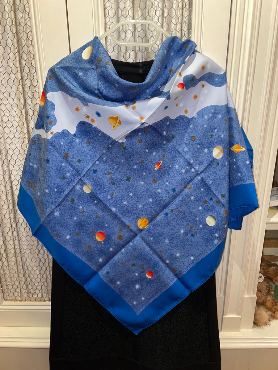HERMES LA VOIE LACTEE スカーフ Hermes Silk Scarf “La Voie Lactee” (Milky Way) by Wladimir