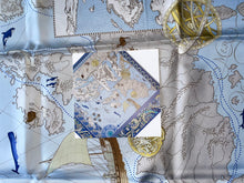 Load image into Gallery viewer, Limited edition Hermès Silk Scarf « Le Voyage De Pytheas » by Aline Honore