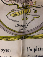 Load image into Gallery viewer, Hermes Silk Scarf «Par Tout Amour» by Hugo Grygkar.