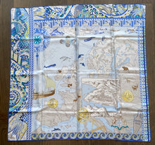 Load image into Gallery viewer, Limited edition Hermès Silk Scarf « Le Voyage De Pytheas » by Aline Honore