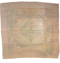 Load image into Gallery viewer, Hermes Silk Mousseline Scarf “Giverny” by Laurence Bourthoumieux.