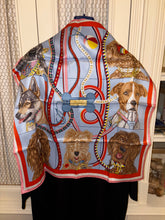 Load image into Gallery viewer, Hermes Vintage Silk Scarf “Jour de Casting” by Liz Stirling.