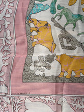 Load image into Gallery viewer, Hermes Silk Mousseline GM Shawl “Early America” by Françoise de la Perriere 140.