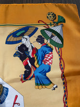 Load image into Gallery viewer, Limited edition Hermes Silk Twill Scarf “Ombrelles et Parapluies” for Citigroup Private Bank by Hubert de Watrigant.