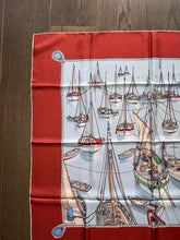 Load image into Gallery viewer, Hermes Silk Scarf «Mouillage» by Philippe Dauchez.