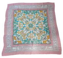 Load image into Gallery viewer, Hermes Silk Mousseline GM Shawl “Early America” by Françoise de la Perriere 140.