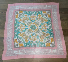 Load image into Gallery viewer, Hermes Silk Mousseline GM Shawl “Early America” by Françoise de la Perriere 140.