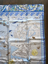 Load image into Gallery viewer, Limited edition Hermès Silk Scarf « Le Voyage De Pytheas » by Aline Honore