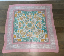 Load image into Gallery viewer, Hermes Silk Mousseline GM Shawl “Early America” by Françoise de la Perriere 140.