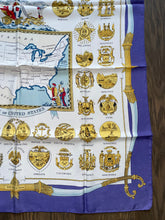 Load image into Gallery viewer, Hermes Silk Scarf «Arms of United States» by Hugo Grygkar.